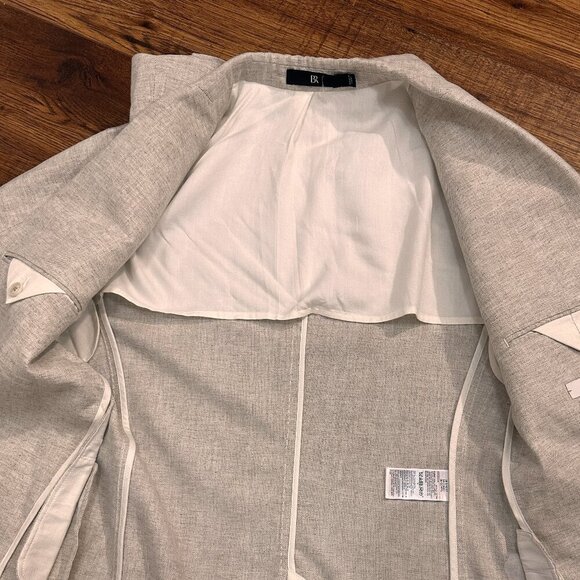 (BR) Men's Sport Coat Blazer  Linen Blend Blazer 38C Beige (S ) FITS Lady(L) - Picture 5 of 16